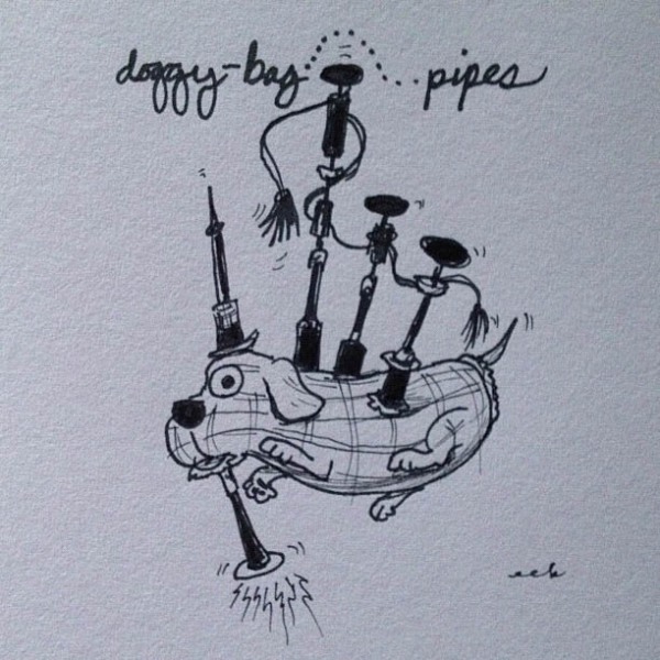 Doggy bagpipes