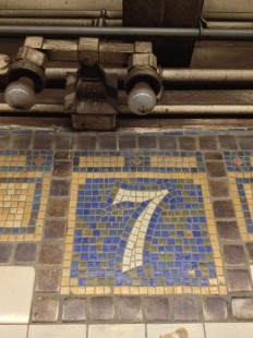 7th Ave train mosaic