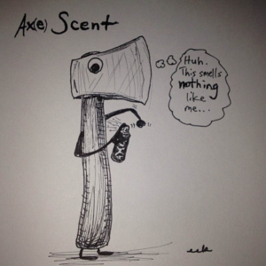 Garage, accent, ax, axe, bodyspray, perfume, scent