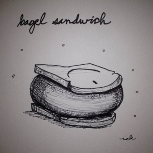 bagel, bread, food, sandwich