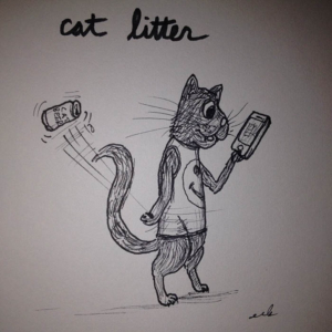 Animals, cat, catlitter, doodle, feline, kitten, kitty, kittylitter, litter, trash