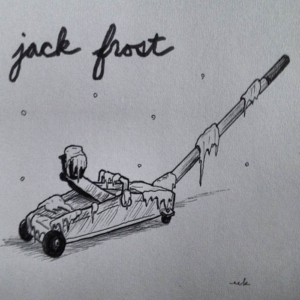 Christmas, Garage, car, frost, jack, jackfrost, mechanic, snow