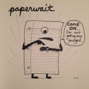 Mood, artist, paper, paperweight, time, wait, weight