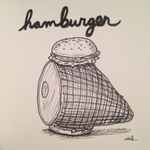 burger, food, ham, hamburger