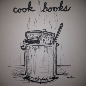 Books, book, cook, cookbook, cookbooks, cooking, food, judybloom, kettle, kitchen, reading