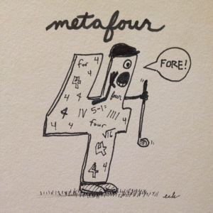 4, ABCs &amp; 123s, Sports, for, fore, four, golf, golfing, meta, metaphor, number