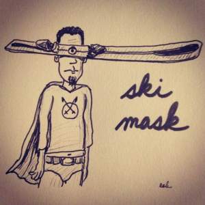Sports, mask, ski, skiing, skimask, skis, slopes, snow, superhero