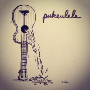 Music, guitar, instrument, puke, pukeulele, strings, strum, ukelele, vomit, wellness