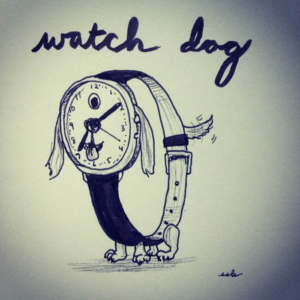 Animals, Jewelry, canine, clock, dog, guard, watch, watchdog
