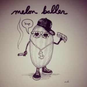 Music, baller, food, instadaily, melon, money, picoftheday, playa, rich, watermelon