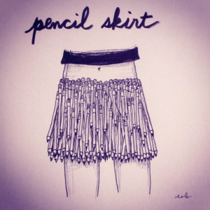 Fashion, artist, clothes, clothing, design, dress, pencil, pencils, pencilskirt, skirt