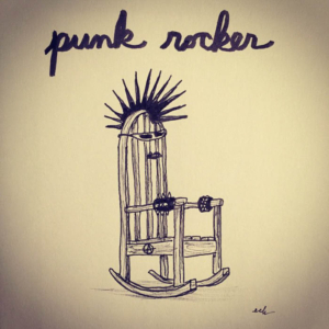 Fashion, Home, Music, chair, furniture, instadaily, picoftheday, punk, punkrock, punkrocker, rock, rocker, rocking, rockingchair