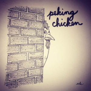 Animals, bird, chicken, chinesefood, food, look, peek, peeking, peking, pekingchicken, poultry, takeout