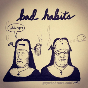 Drinking, Religion, smoking