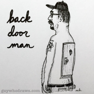 Anatomy, Music, back, backdoor, backdoorman, blues, comic, door, funny, howlinwolf, instadaily, ledzeppelin, musician, picoftheday, sketchbook, theblues, thedoors