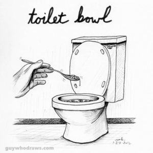 Bathroom, food