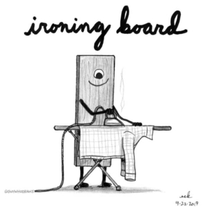 Badpuns, Home, bored, doinglaundry, dryclean, illustratorsonin, iron, ironic, ironing, laundromat, laundry, laundryroom, linens, minneapolisartist, minnesotaartist, wood, woodworking, wrinklefree