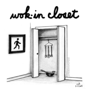Badpuns, Cooking &amp; Baking, Home, bedroom, chinesefood, closet, closetorganization, cooking, eating, healthyfood, homedecor, kitchen, lowbrowpopsurrealism, mariekondo, minneapolisartist, stirfry, strangeart, walkincloset, weirdoart, wok