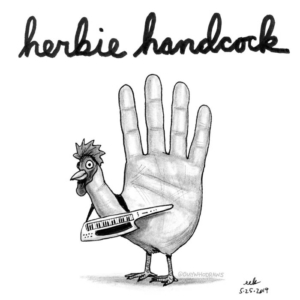 Anatomy, Animals, Badpuns, Music, bird, chicken, cluckyeah, cock, hand, handcock, herbiehancock, internationaljazzday, jazz, jazzmusician, keytar, lefty, lowbrowpopsurrealism, minneapolisartist, pianist, rooster, southpaw, strangeart, weirdoart