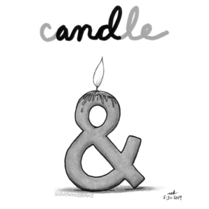 &amp;, ABCs &amp; 123s, Badpuns, ampersand, and, candle, candleaddict, candlelight, candlemaking, candles, candleshop, conjunction, homedecor, logogram, lowbrowpopsurrealism, minneapolisartist, punctuation, strangeart, weirdoart