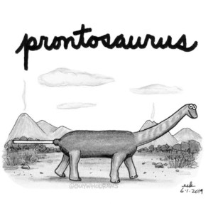 Animals, Badpuns, brontosaurus, corndog, deepfried, dinosaur, dinosaurday, dinosaurs, drawingday, food, fossil, june1, junkfood, jurassicpark, lowbrowpopsurrealism, minneapolisartist, mnstatefair, museum, onastick, prehistoric, prontopup, strangeart, weirdoart