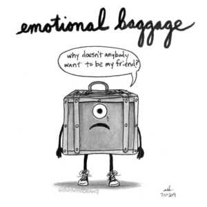 Badpuns, Mood, Travel, baggage, complain, complainers, emotional, emotionalbaggage, lowbrowpopsurrealism, luggage, minneapolisartist, moody, scarred, strangeart, suitcase, travelblogger, weirdoart, wellness