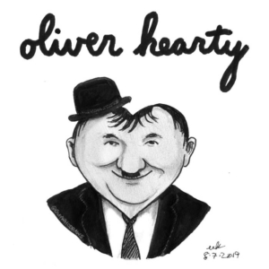 Badpuns, Comedy, TV &amp; Movies, classiccomedy, dailyblackandwhite, hardy, heart, hearty, hollywood, laurelandhardy, lowbrowpopsurrealism, minneapolisartist, oldmovies, oliverhardy, stanlaurel, strangeart, weirdoart