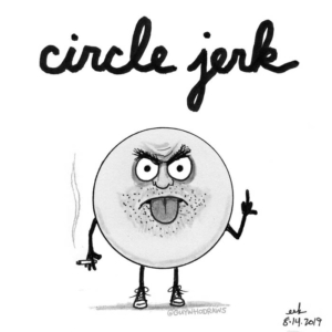 Badpuns, Comedy, Mood, Music, circle, circlejerk, circlejerks, fu, jerk, lowbrowpopsurrealism, middlefinger, minneapolisartist, navinrjohnson, stevemartin, strangeart, thejerk, weirdoart