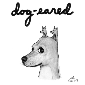 Animals, Badpuns, dog, dogeared, dogearedbooks, dogears, dogs, dogs_of_in, ears, lowbrowpopsurrealism, mansbestfriend, minneapolisartist, nationaldogday, reading, strangeart, weirdoart