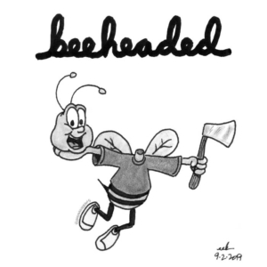 Anatomy, Animals, Badpuns, Cartoons, bee, behead, beheaded, breakfast, cereal, cheerios, decapitation, food, honeynutcheerios, horror, lowbrowpopsurrealism, minneapolisartist, strangeart, weirdoart