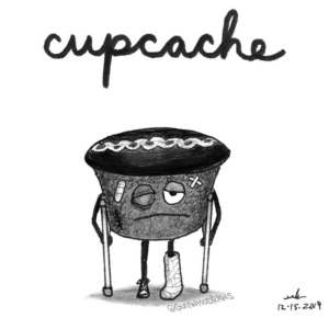 Badpuns, ache, aches, bakery, cupcake, cupcakeday, cupcakes, dessert, food, hostess, junkfood, lowbrowpopsurrealism, minneapolisartist, nationalcupcakeday, pain, strangeart, weirdoart, wellness