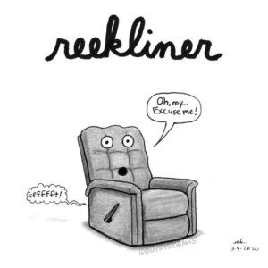 Badpuns, Home, chair, chairish, fart, farting, fartsarefunny, furniture, gas, lazboy, lowbrowpopsurrealism, minneapolisartist, oops, recliner, reek, reekliner, relax, smell, strangeart, weirdoart
