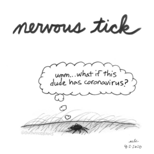 Animals, Badpuns, Pandemic, anxiety, anxious, arachnid, arachnids, coronavairussucks, dogtick, lowbrowpopsurrealism, minneapolisartist, nervous, nervoustic, nervoustick, onedge, parasite, pundemonium, strangeart, tick, weirdoart, woodtick