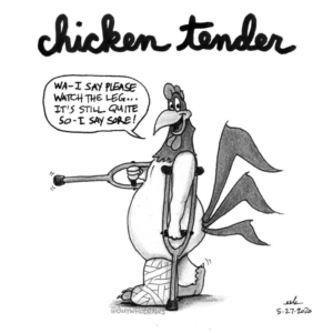 Animals, Badpuns, Cartoons, TV &amp; Movies, chicken, chickens, chickentender, chickentenders, classiccartoons, foghornleghorn, lowbrowpopsurrealism, melblanc, minneapolisartist, pundemic, rooster, strangeart, warnerbros, warnerbroscartoons, weirdoart, wellness