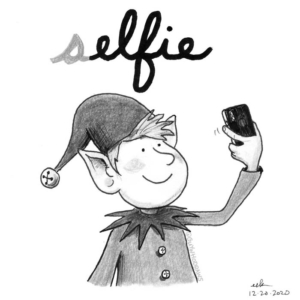 Badpuns, Christmas, Photography, Social Media, christmaself, christmasspirit, christmastime, elf, elfie, elfontheshelf, happyholidays, lowbrowpopsurrealism, minneapolisartist, narcissism, pundemic, santaslittlehelpers, selfie, selfportrait, strangeart, weirdoart