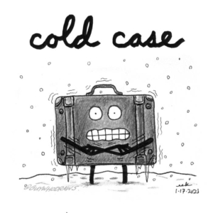 Travel, Winter, brrr, chilly, coldcase, coldweather, dateline, detective, freezingcold, homicide, luggage, pundemic