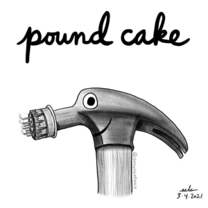 applepencilart, bakers, bakery, birthdaycake, cake, dessert, dessertporn, gethammered, hammer, hammerhead, nationalpoundcakeday, poundcake, procreateart, pundemic, sweets, tools
