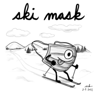 applepencilart, mask, maskon, maskup, procreateart, pundemic, skiing, skiingislife, skimask, skimasks