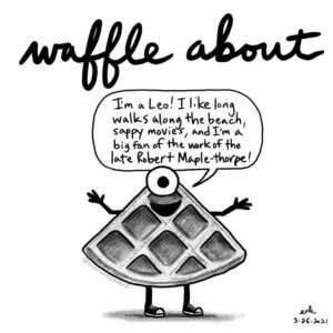 allaboutme, applepencilart, breakfast, internationalwaffleday, narcissist, procreateart, waffle, waffleabout, waffleday, waffles
