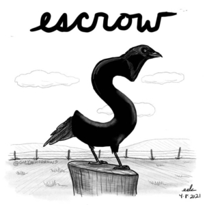 Finance, applepencilart, birds, cawcaw, crow, crows, crowsfeet, drawapictureofabirdday, escrow, escrowlife, mortgage, mortgagebroker, procreateart, s, strangeart