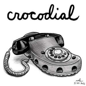 Badillustration, crocodile, crocs, crocsoriginal, footwear, getsmart, maxwellsmart, melbrooks, phone, rotaryphone, uglyshoes, vintagephone