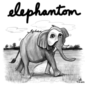 andrewlloydwebber, broadway, broadwaynyc, elephant, elephantday, musical, nationalelephantappreciationday, pachyderm, phantom, phantomoftheopera, procreateart, tkts