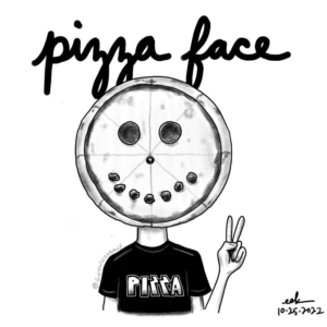 face, pepperoni, pizza, pizzaday, pizzaface, pizzagram, pizzalover, pizzaparty, worldpizzamakersday