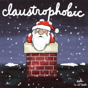 Christmas, christmasday, christmastime, claustrophobia, phobia, santa, santaclaus, twasthenightbeforechristmas