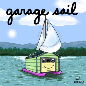 Garage, collector, garagesale, nationalgaragesaleday, rummagesale, sailboat, sailboating, sailing