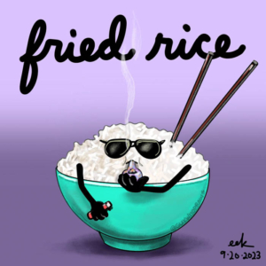 420, chinesefood, friedrice, friedricelover, nationalfriedriceday, rice, smokingweed, takeout