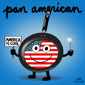 america, cheflife, cooking, fryingpan, murica, pan, panamerica, panamerican, panamericanday, patriotic, patriotism, usa