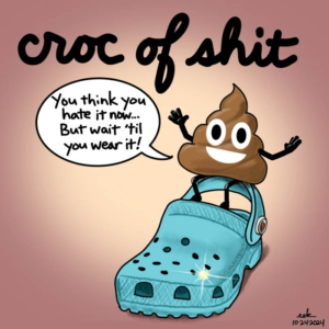 bs, crockofshit, crocs, poopemoji