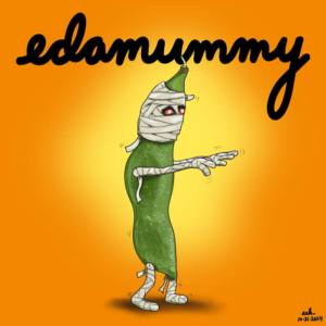 Badpuns, Halloween, edamame, mummy