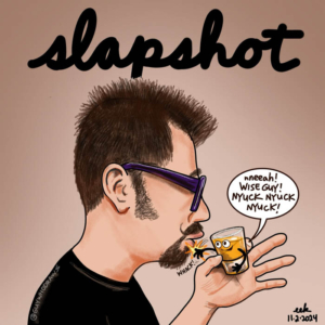 Badpuns, Drinking, hockey, shotglass, shots, slapshot, whiskey